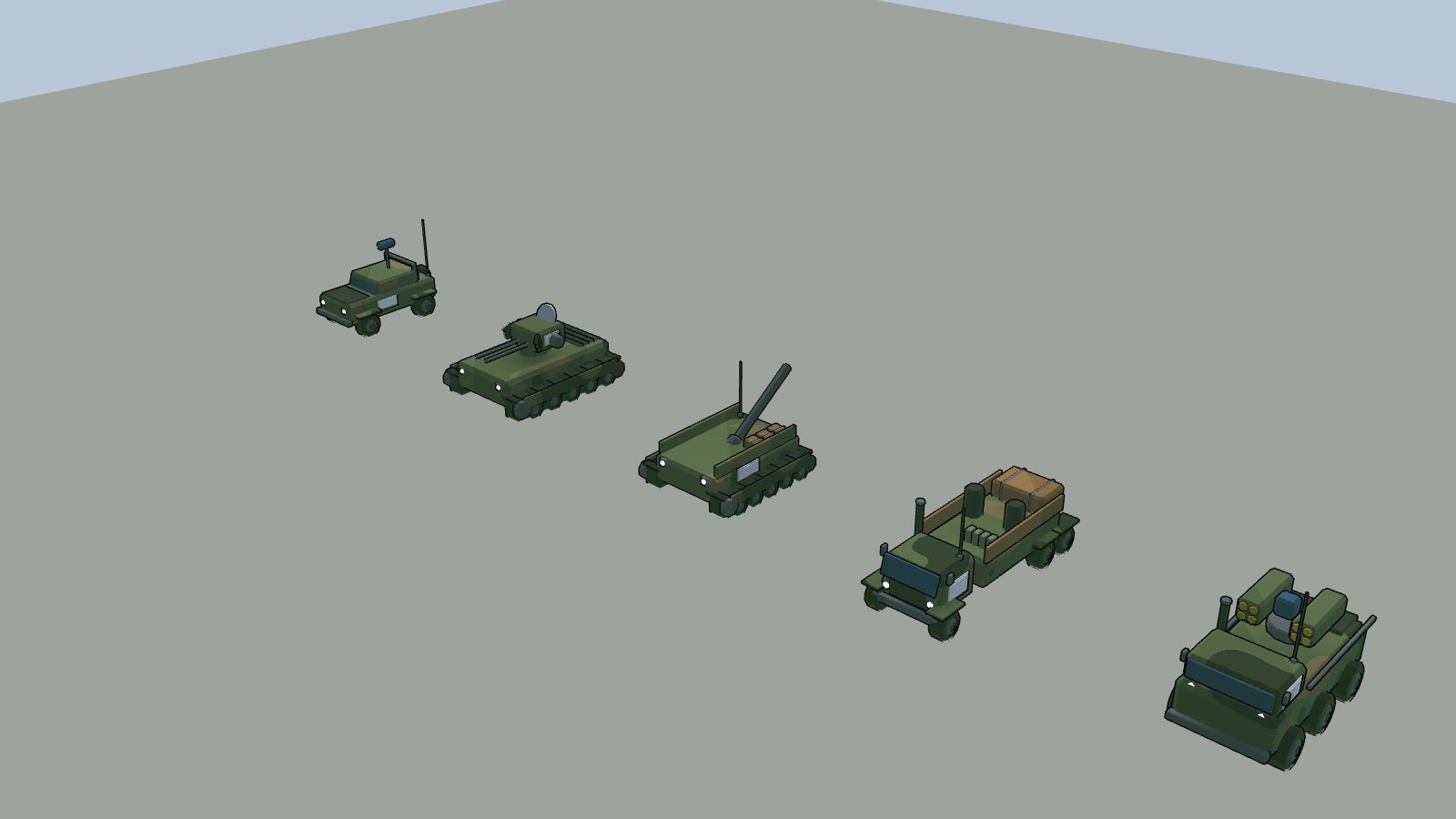 More ground vehicles